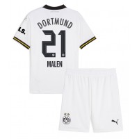 Maglie da calcio Borussia Dortmund Donyell Malen #21 Terza Maglia Bambino 2024-25 Manica Corta (+ Pantaloni corti)